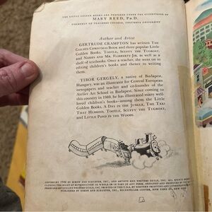 Vintage Little Golden Book  TOOTLE  trains Childrens kids Crampton Gergely 1946